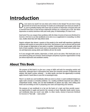 anxiety and depression workbook for dummies - 2nd edition
