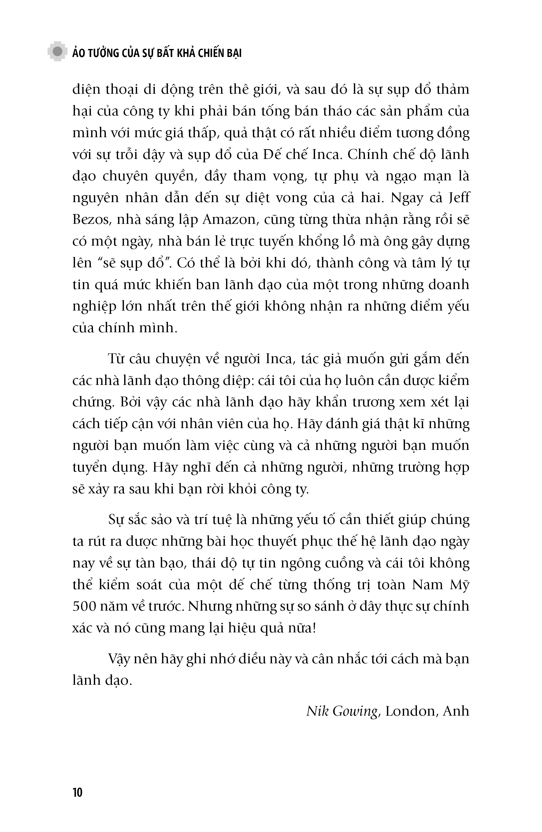 ảo tưởng của sự bất khả chiến bại - sự trỗi dậy và sụp đổ của các doanh nghiệp bài học từ đế chế inca