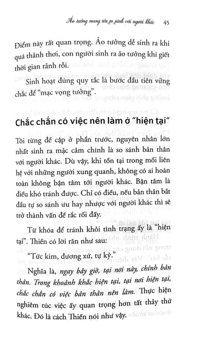 ảo tưởng mang tên mặc cảm: cách sống “không tranh đấu” để tận hưởng mỗi ngày an nhiên và trong trẻo