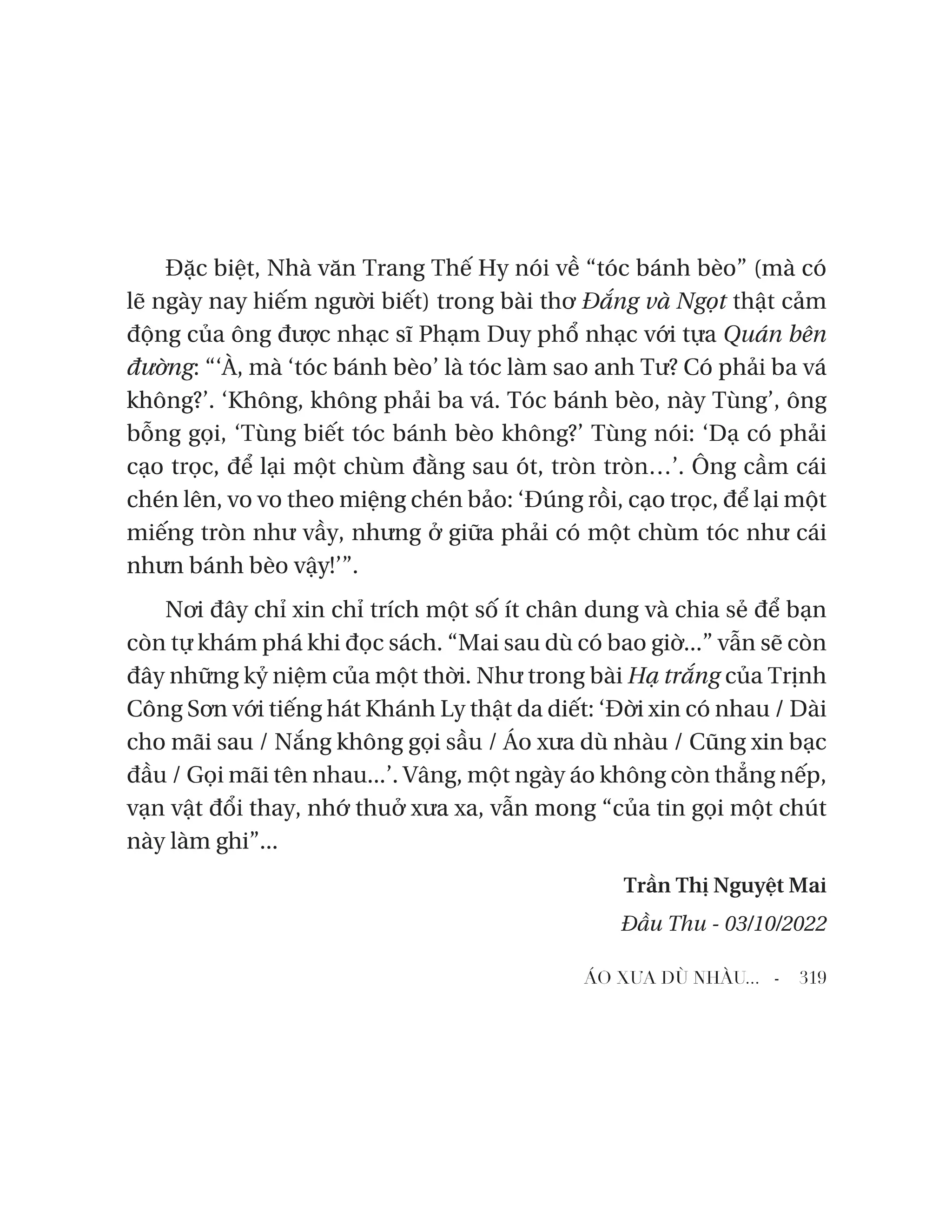 áo xưa dù nhàu…