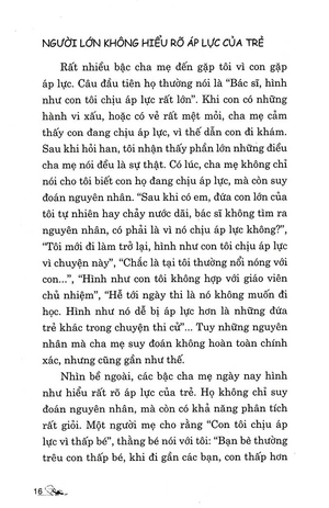 áp lực của trẻ