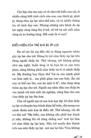 áp lực của trẻ