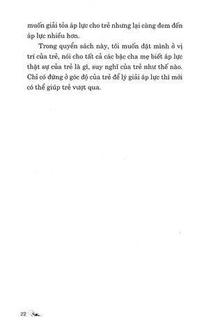 áp lực của trẻ