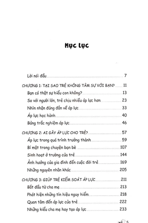 áp lực của trẻ
