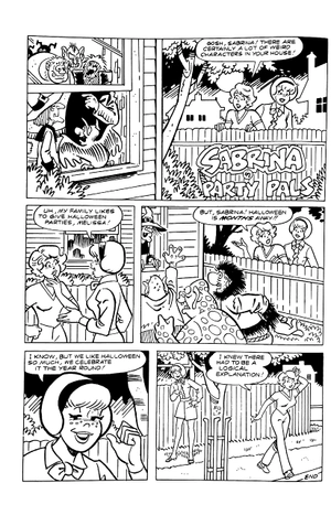 archie & sabrina's halloween coloring book