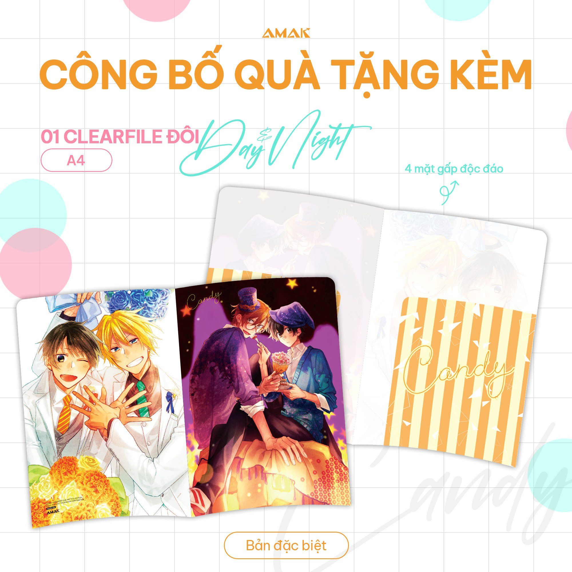 artbook candy - shou harusono art collection - bản đặc biệt - tặng kèm pop-up card tuổi thanh xuân + giá đỡ điện thoại forever youth + set 4 postcard sweet memories + clearfile đôi day and night a4 + poster a3 taisho + huy hiệu siêu cực đại donuts