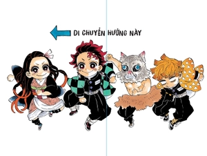 artbook thanh gươm diệt quỷ - trải mấy tinh sương - bìa cứng - tặng kèm obi và poster gập đầu sách