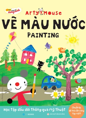 arty mouse - vẽ màu nước