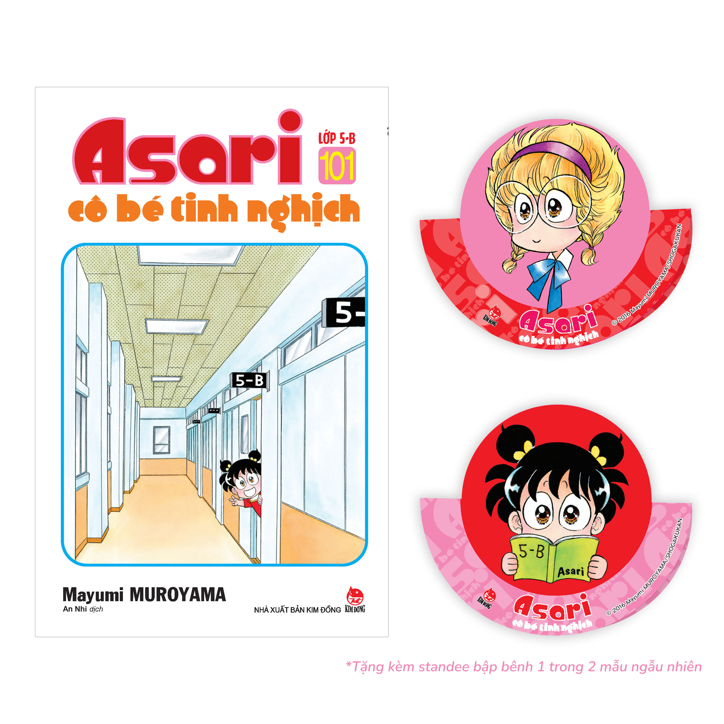 asari - cô bé tinh nghịch - tập 101 - lớp 5-b - tặng kèm standee bập bênh ngẫu nhiên