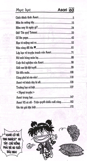 asari - cô bé tinh nghịch - tập 60 (tái bản 2024)