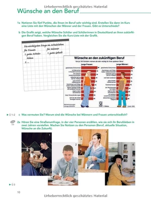 aspekte 1 (b1+) lehr- und arbeitsbuch teil 2 mit audio-cd