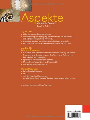 aspekte 1 (b1+) lehr- und arbeitsbuch teil 2 mit audio-cd