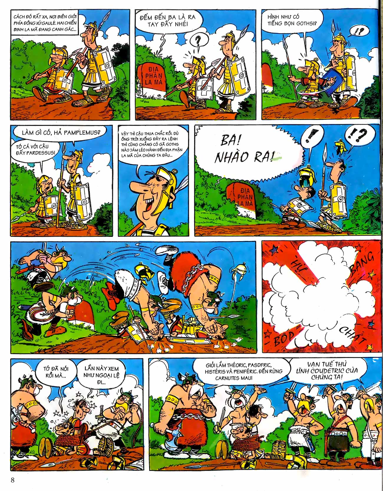 astérix - astérix và người goth