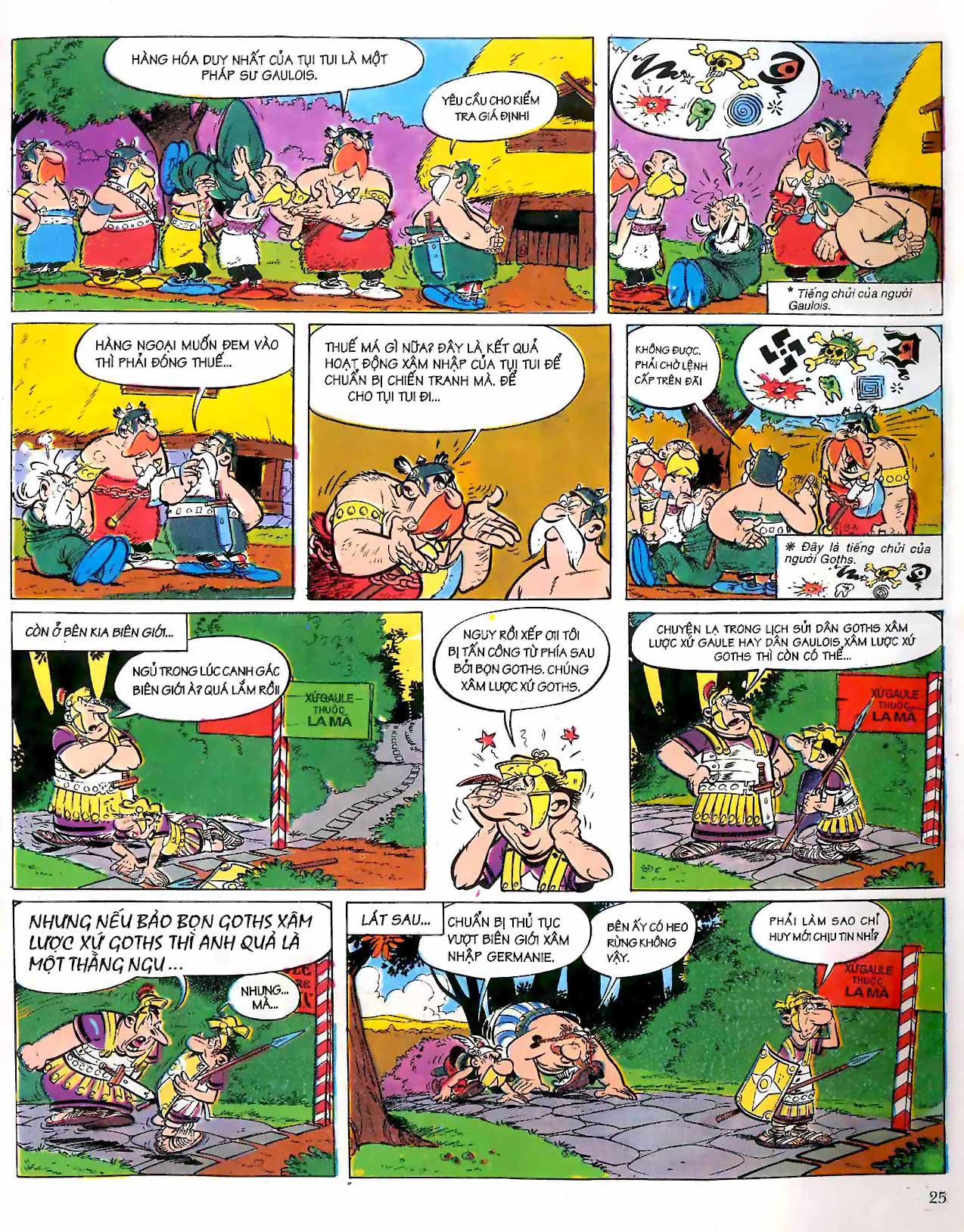 astérix - astérix và người goth