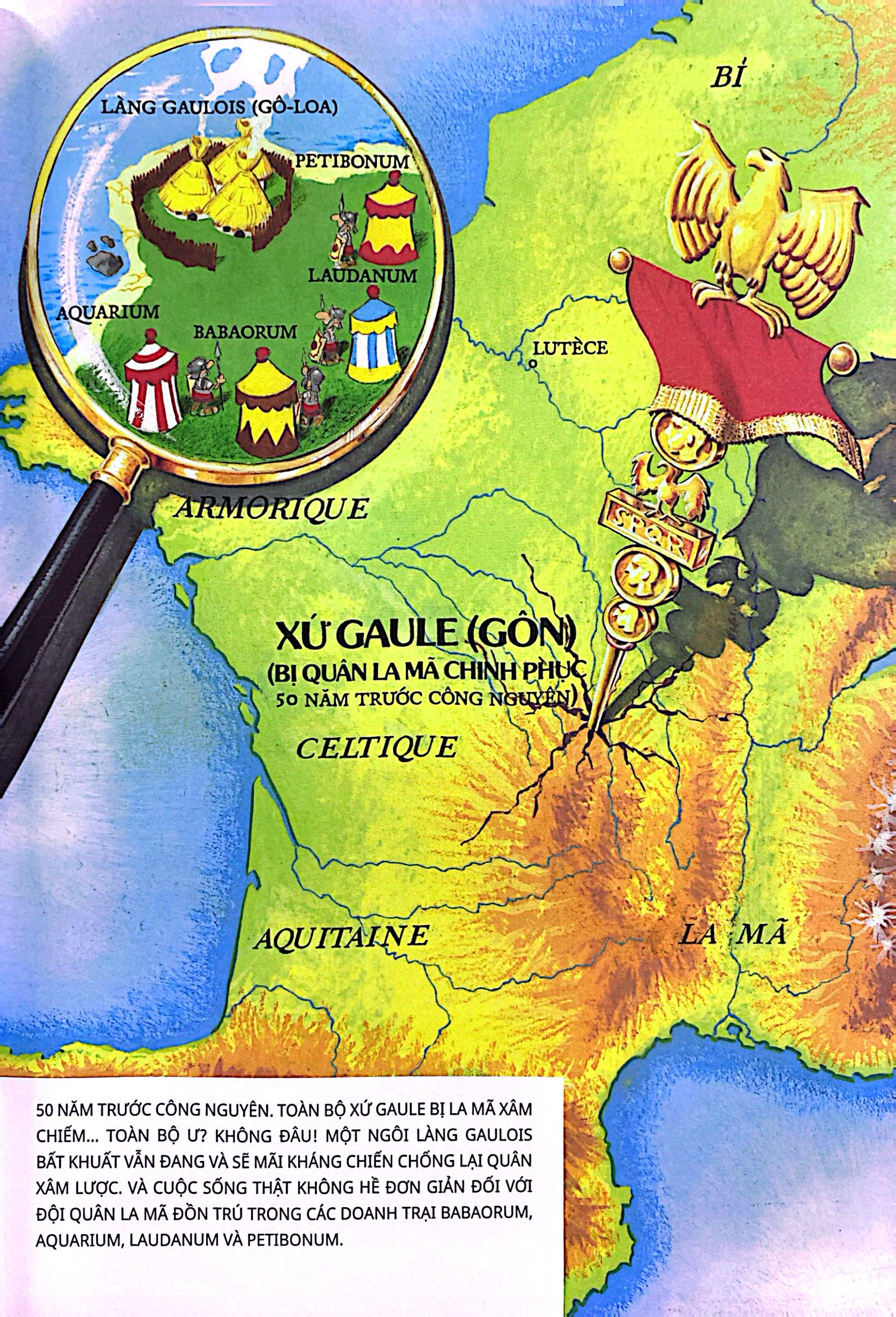 astérix - chiếc liềm vàng (tái bản 2024)