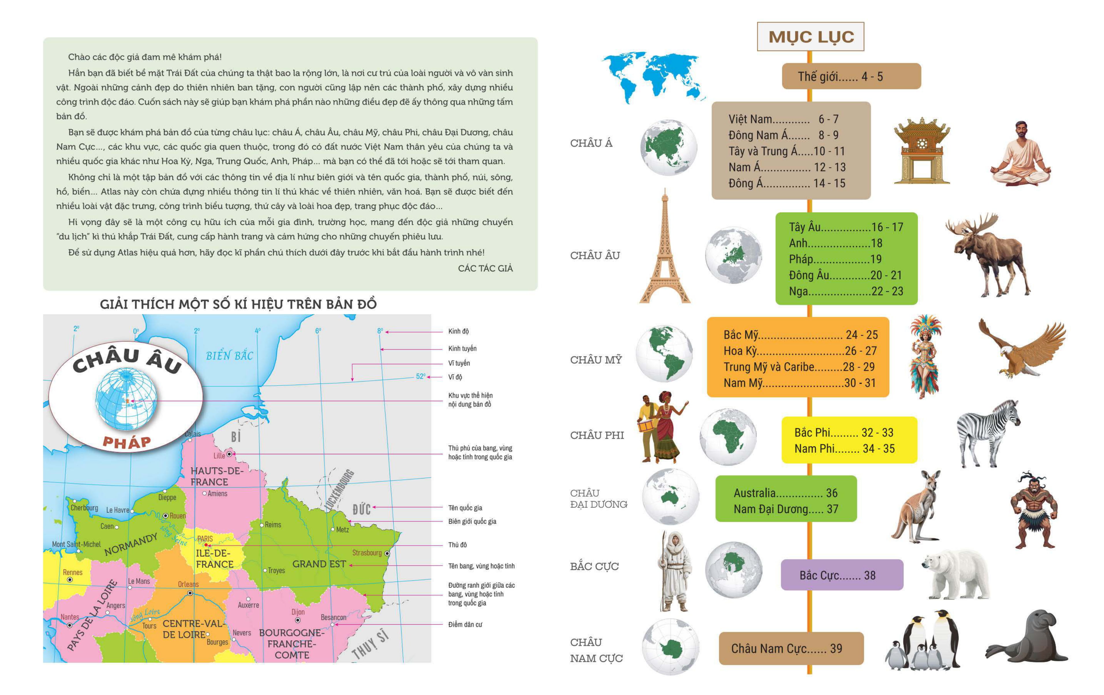 Atlas The Gioi Cho Tre Em - Tap Ban Do Tu Viet Nam Den Khap Cac Chau Luc