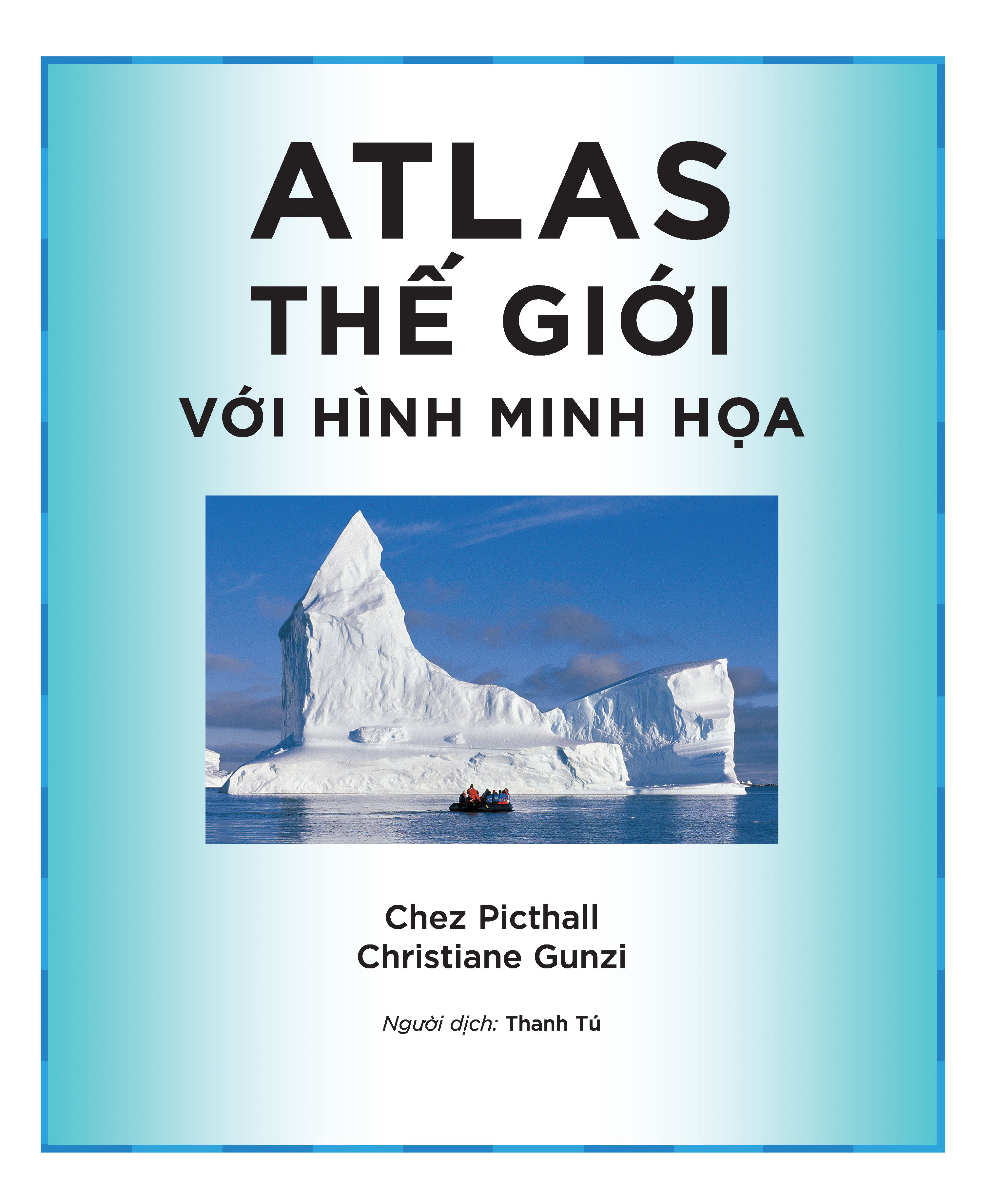 atlas thế giới với hình minh họa
