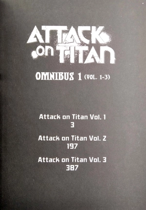 attack on titan omnibus 1 (vol. 1 - 3)