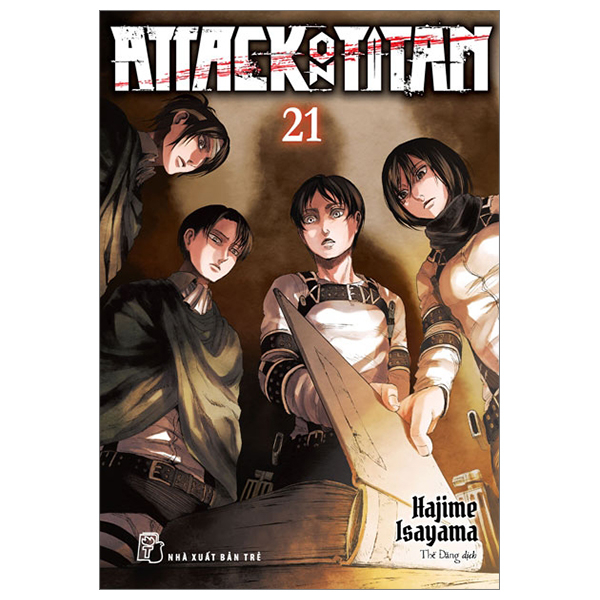 attack on titan - tập 21 - tặng kèm bookmark nam châm