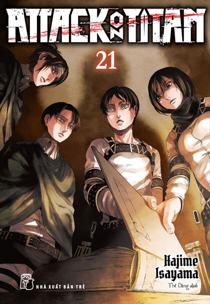 attack on titan - tập 21 - tặng kèm bookmark nam châm