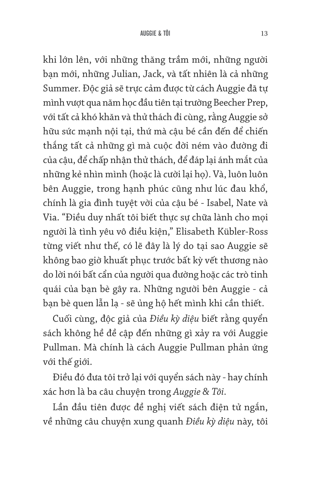 auggie & tôi: ba câu chuyện về điều kỳ diệu