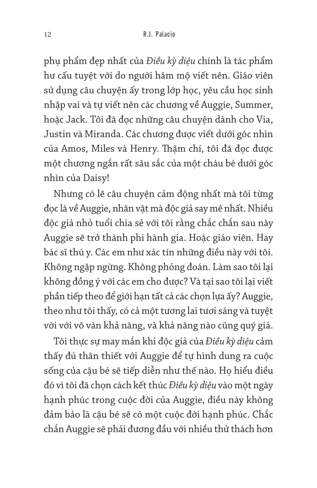 auggie & tôi: ba câu chuyện về điều kỳ diệu