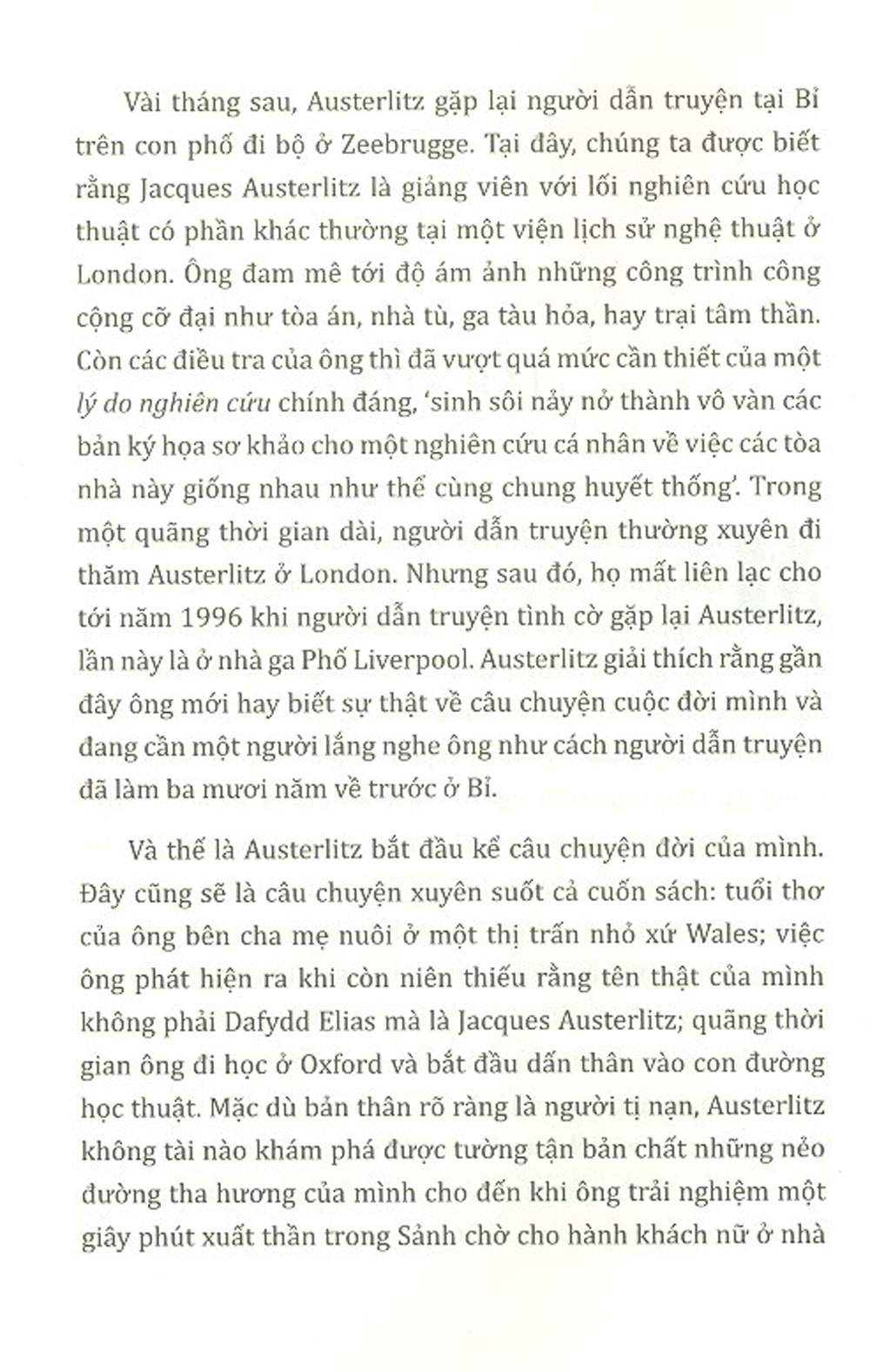 austerlitz - một cái tên