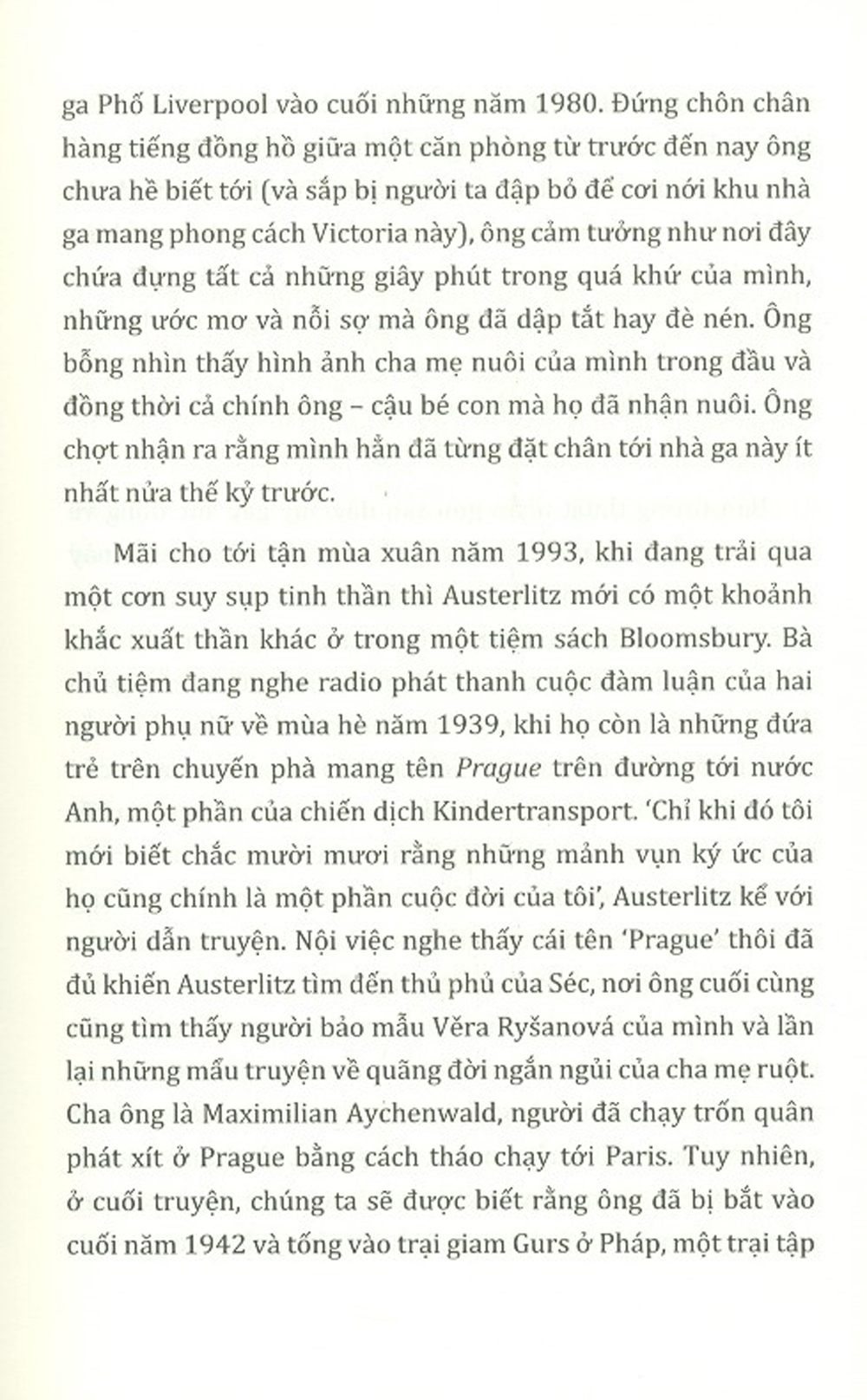 austerlitz - một cái tên