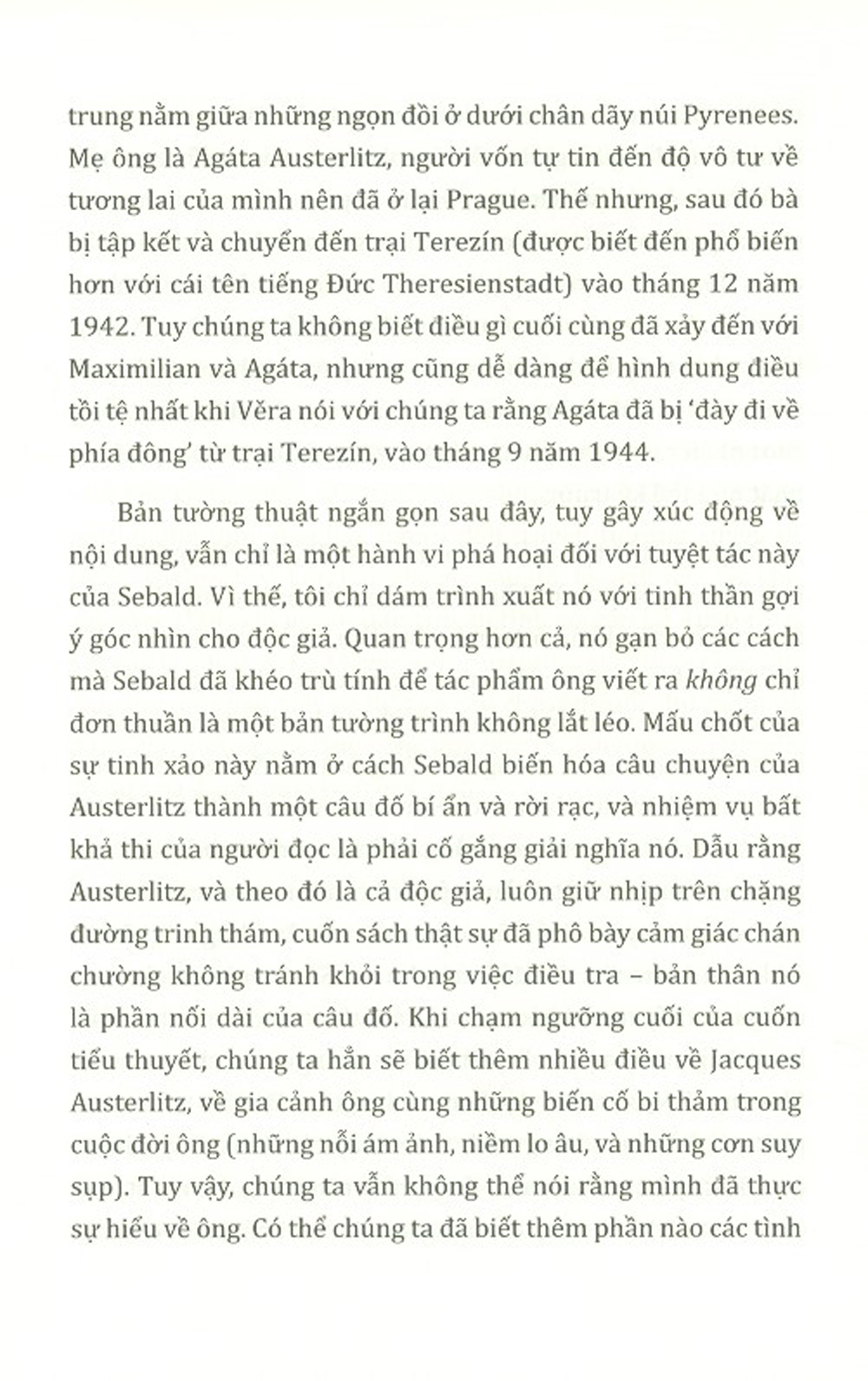 austerlitz - một cái tên