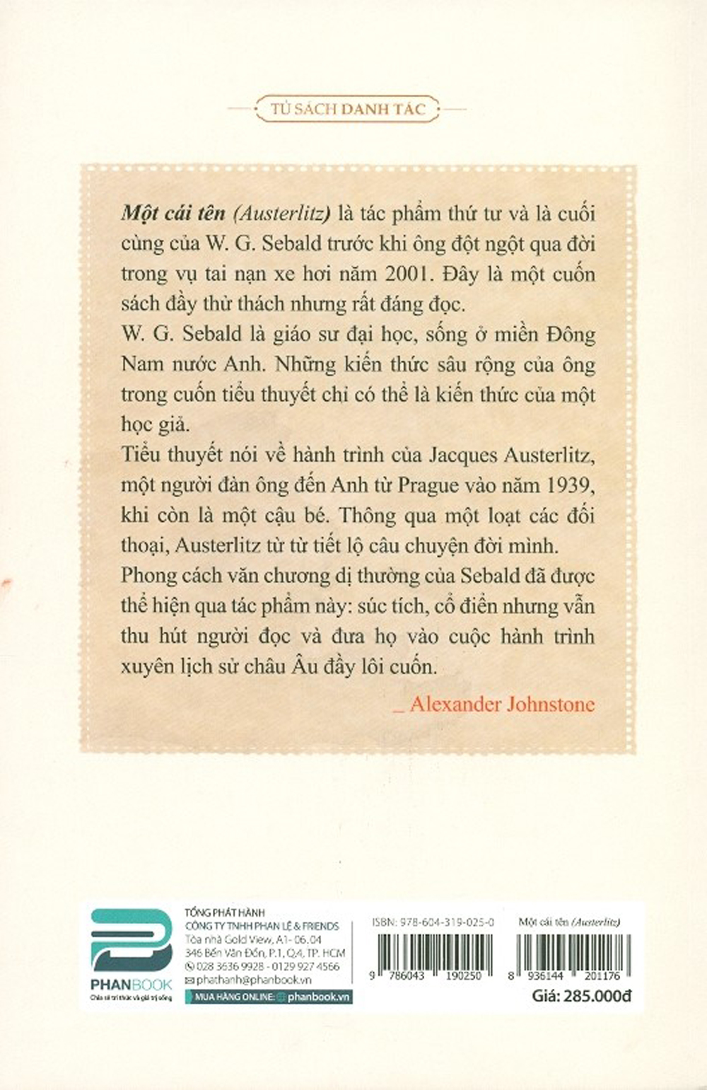 austerlitz - một cái tên