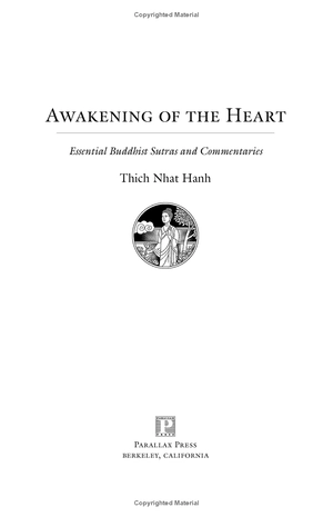 awakening of the heart : essential buddhist sutras and commentaries
