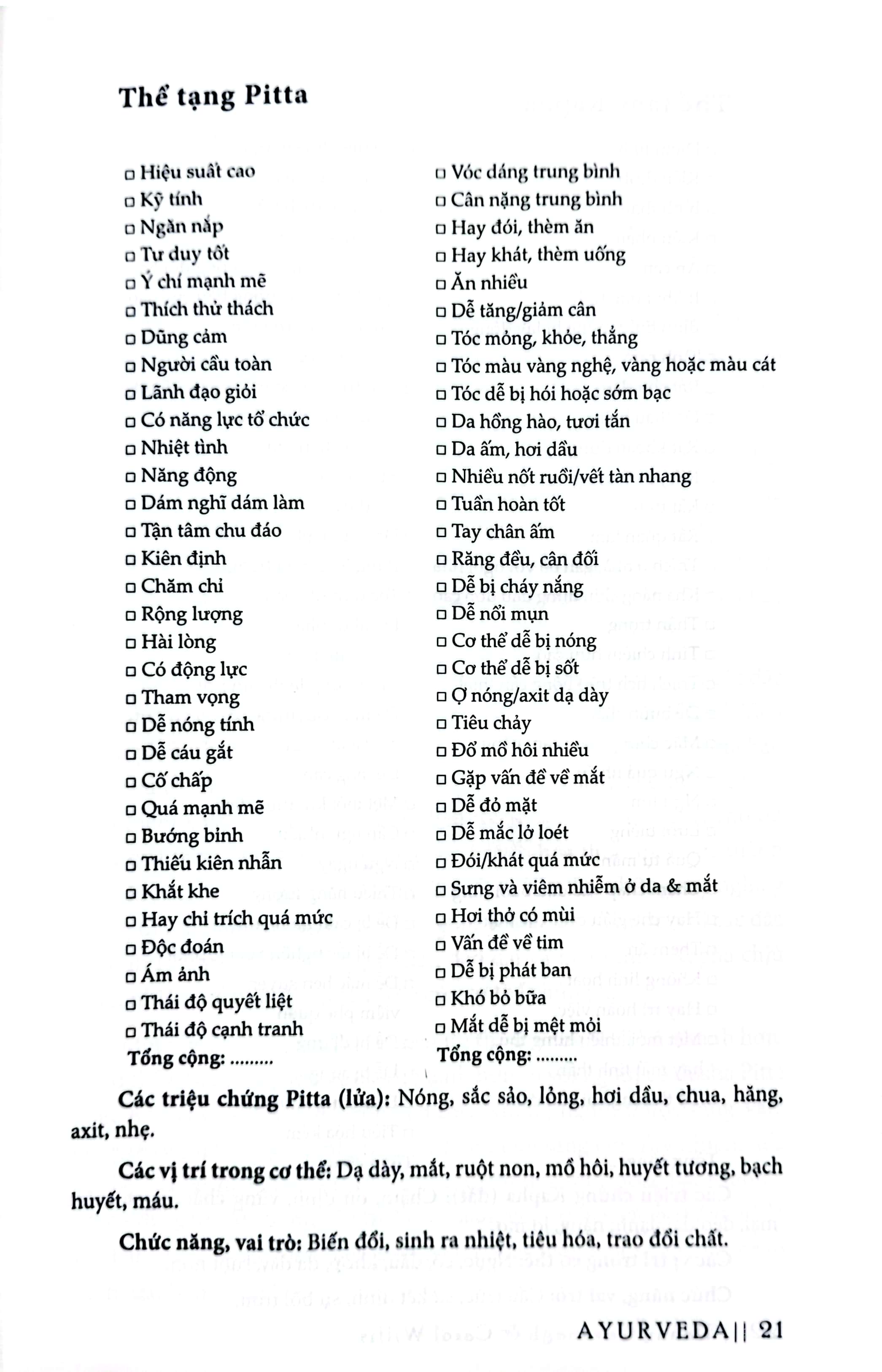 ayurveda - cân bằng thân-tâm-trí - thực hành và khám phá những bí mật y học cổ xưa