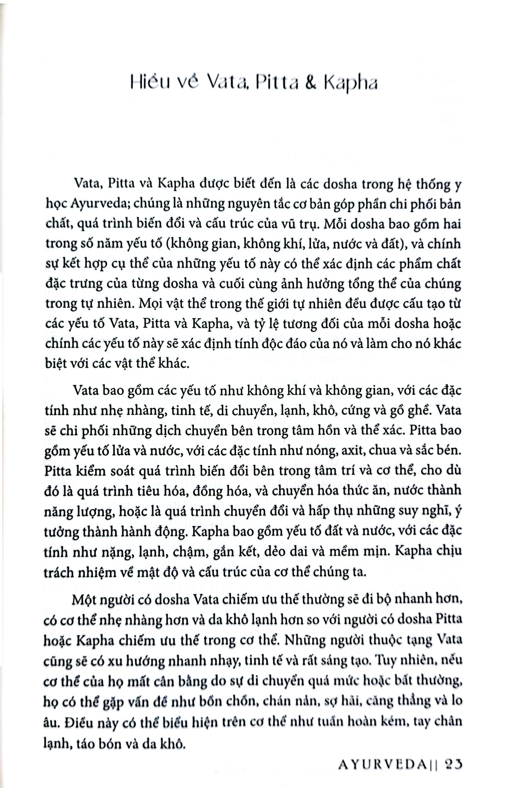 ayurveda - cân bằng thân-tâm-trí - thực hành và khám phá những bí mật y học cổ xưa