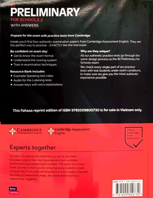 b1 preliminary for school 2 for the revised 2020 exam sb with answers with audio with resource bank