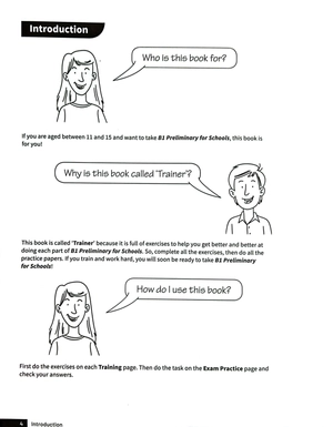 b1 preliminary for schools trainer 1 for the revised 2020 exam six practice test with answers and teacher's notes with downloadable audio