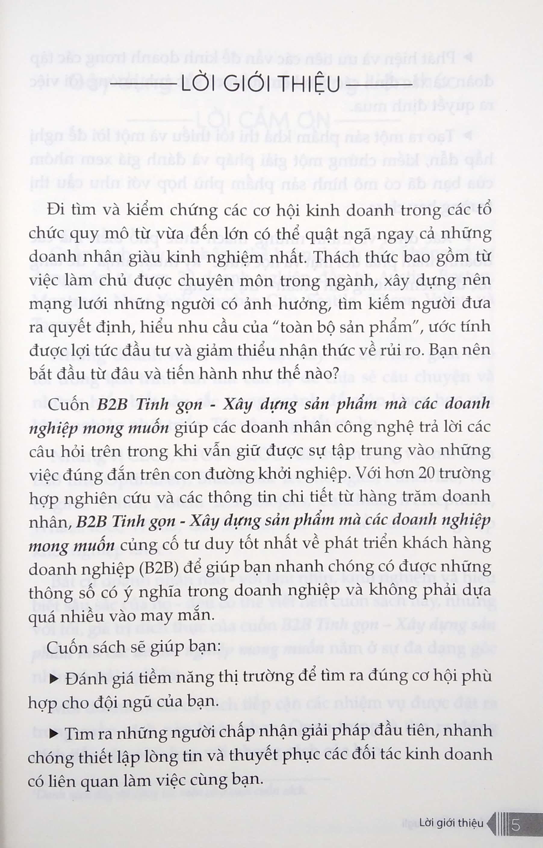 b2b tinh gọn - xây dựng sản phẩm mà các doanh nghiệp muốn