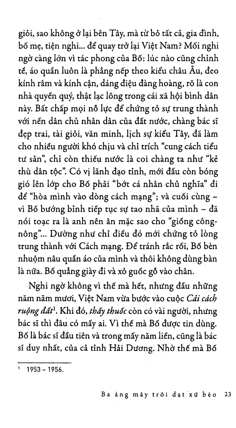 ba áng mây trôi dạt xứ bèo