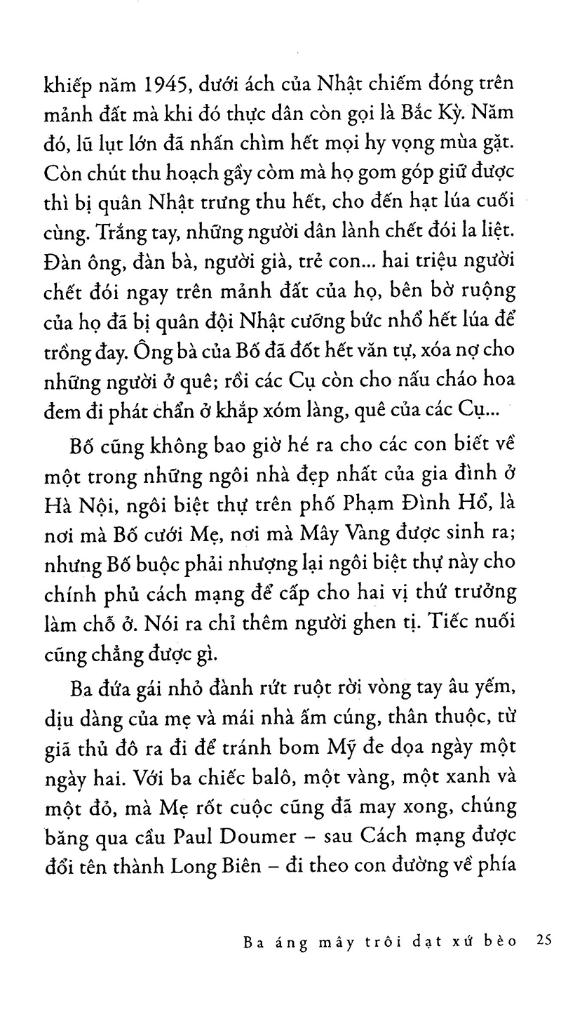 ba áng mây trôi dạt xứ bèo