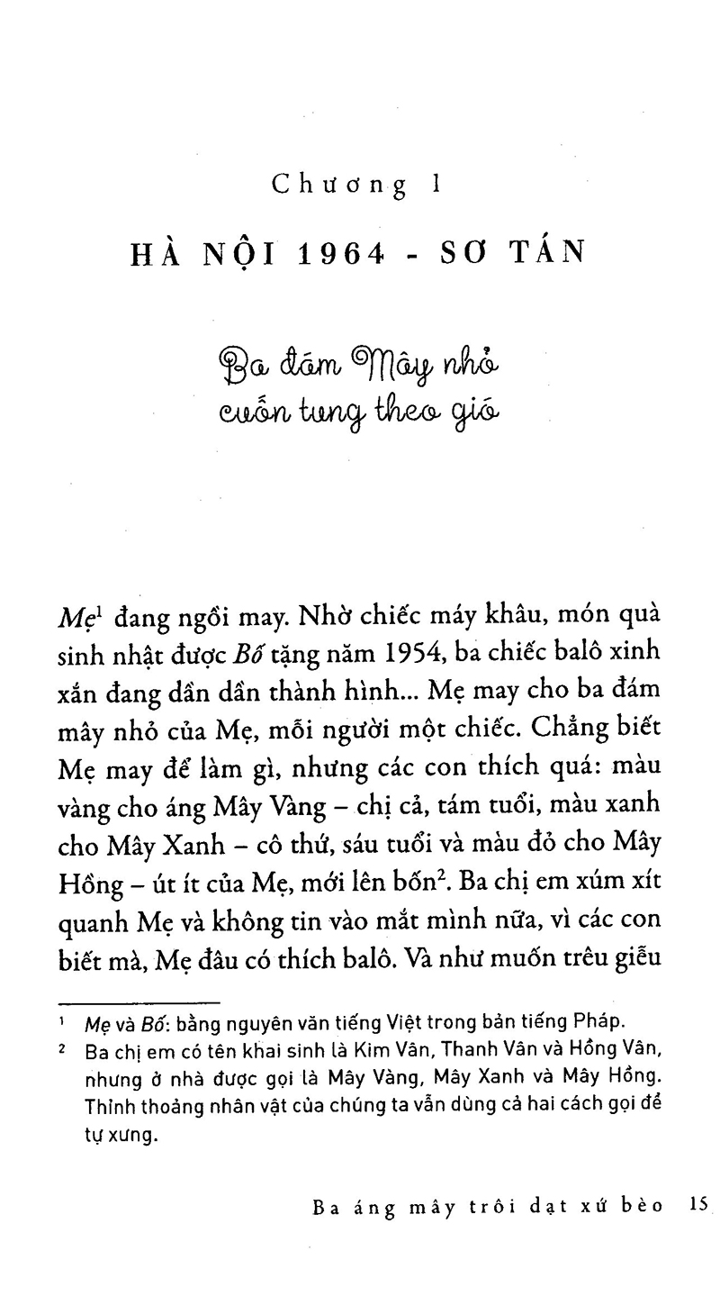 ba áng mây trôi dạt xứ bèo