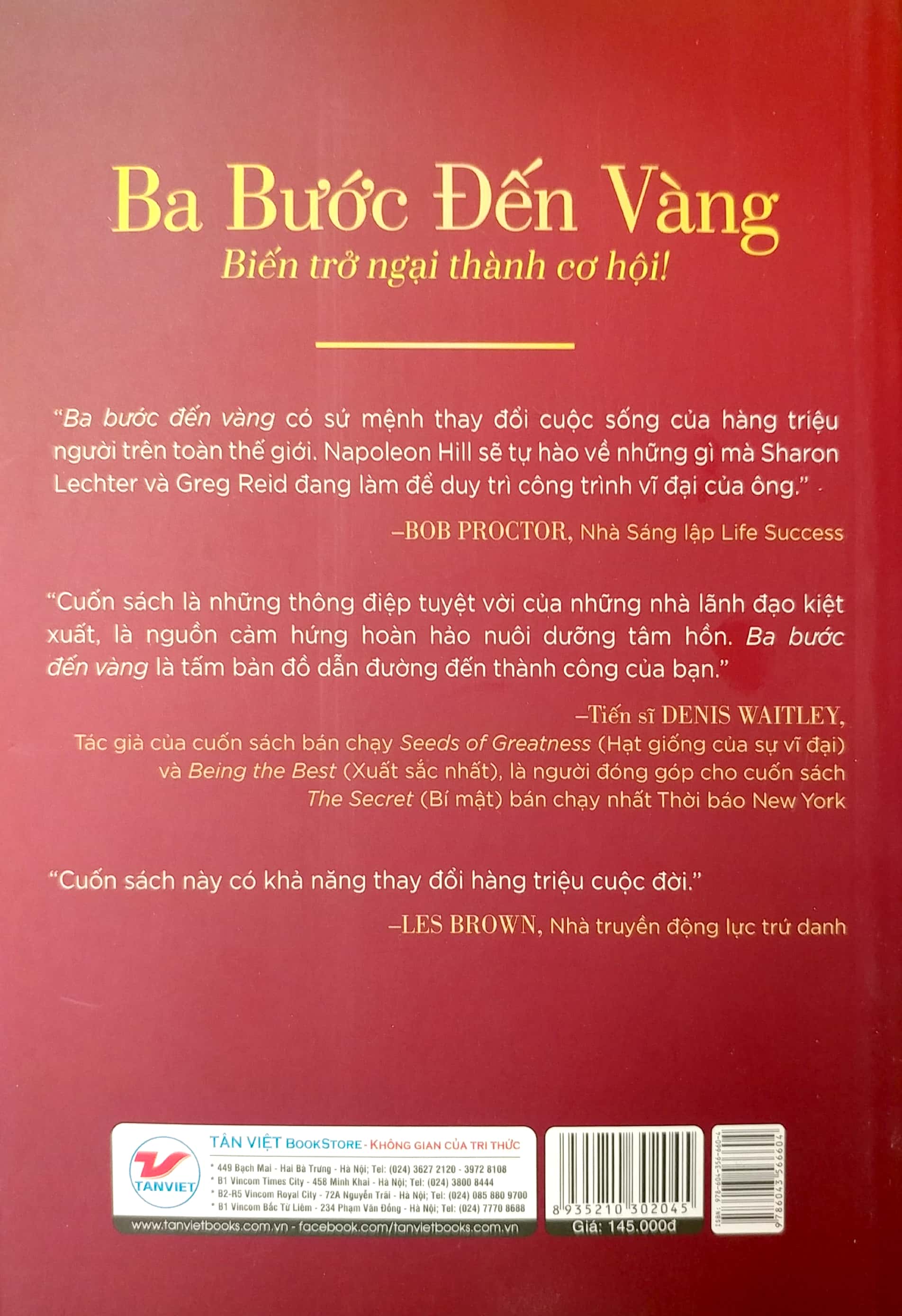 ba bước đến vàng - nghĩ giàu và làm giàu : biến trở ngại thành cơ hội!