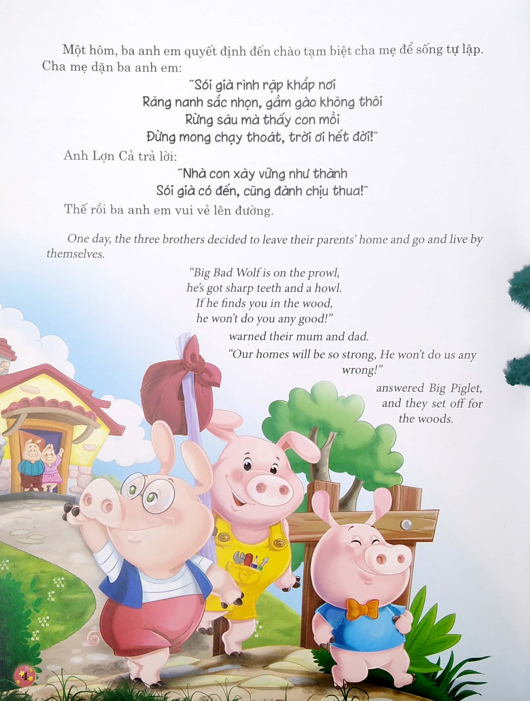 ba chú lợn con - truyện song ngữ anh - việt