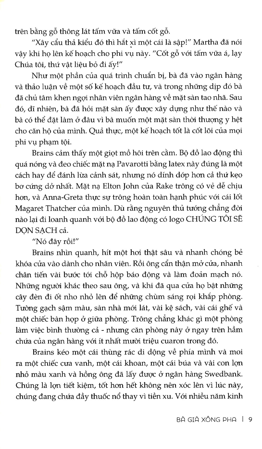 bà già xông pha