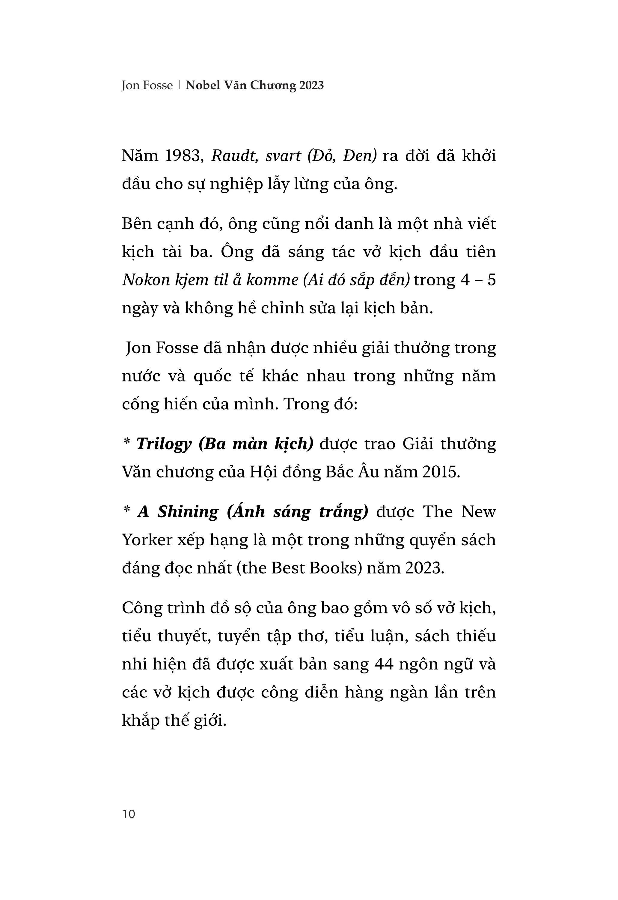 ba màn kịch - bìa cứng