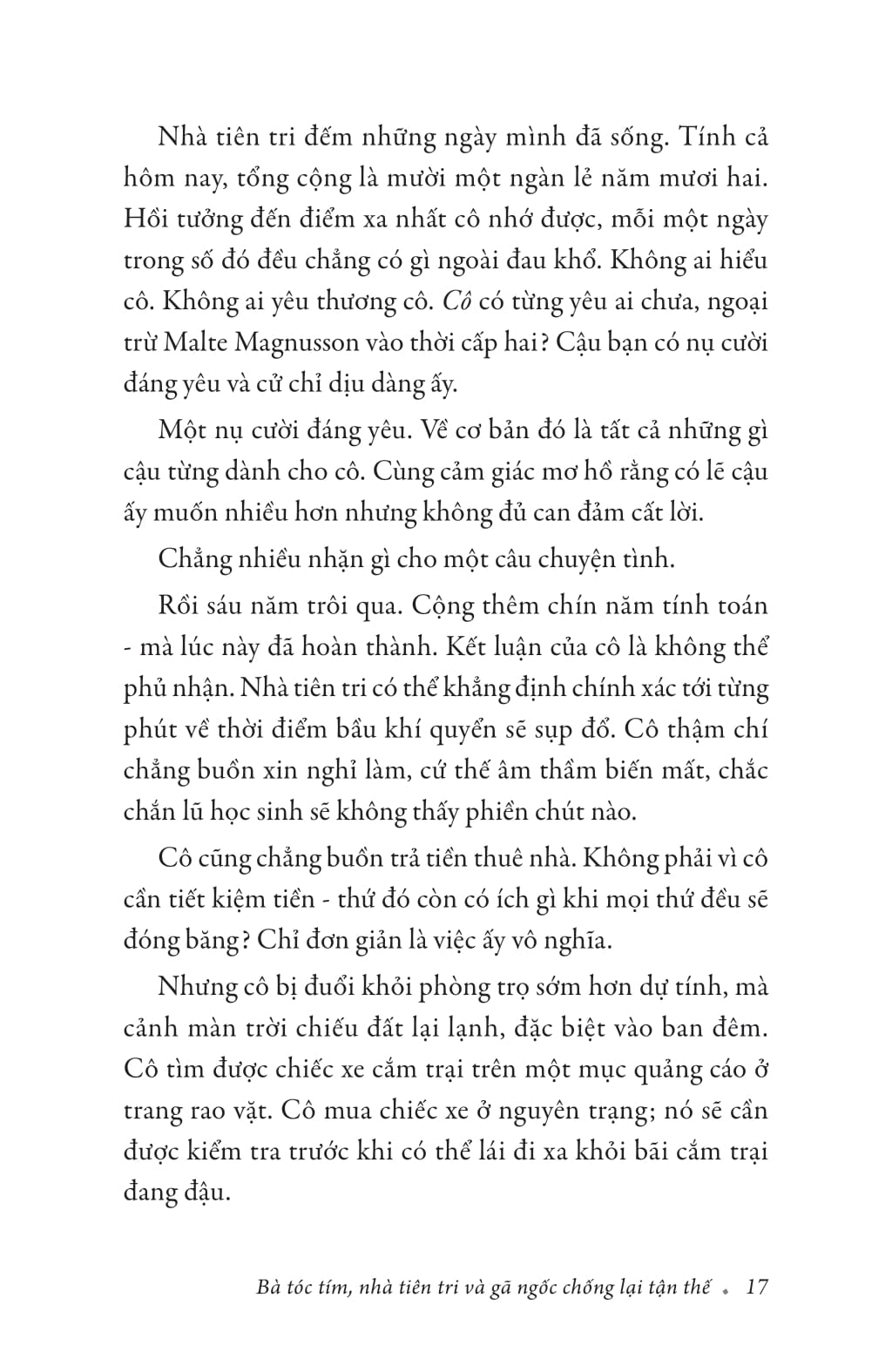bà tóc tím, nhà tiên tri và gã ngốc chống lại tận thế
