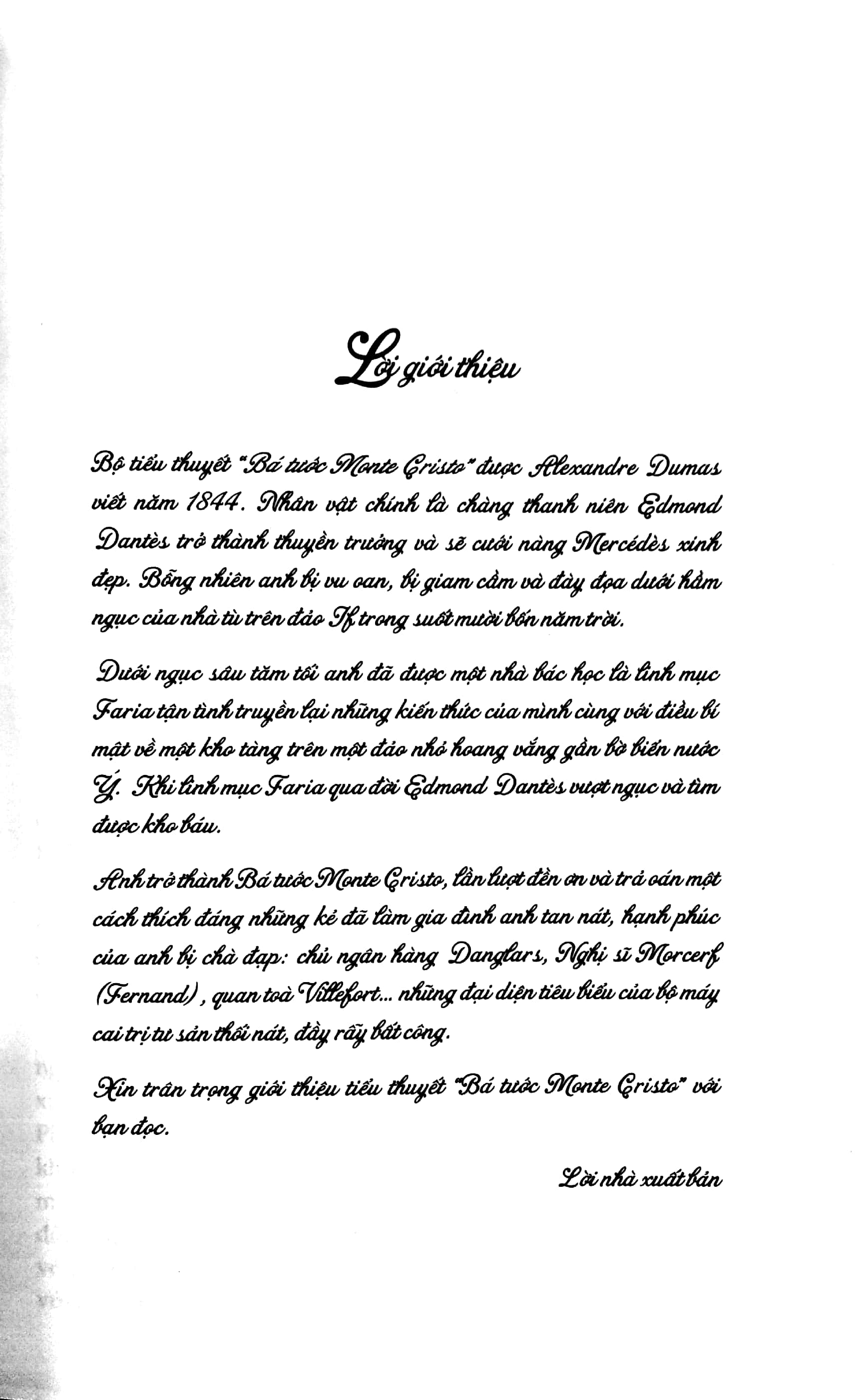 bá tước monte cristo (tái bản 2022)