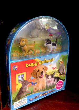 baby animals mini busy book