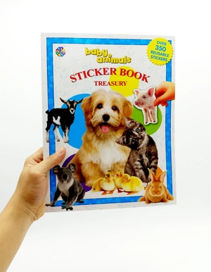 baby animals sticker book treasury