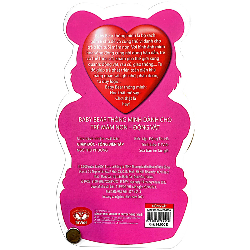 baby bear thông minh dành cho trẻ mầm non - động vật