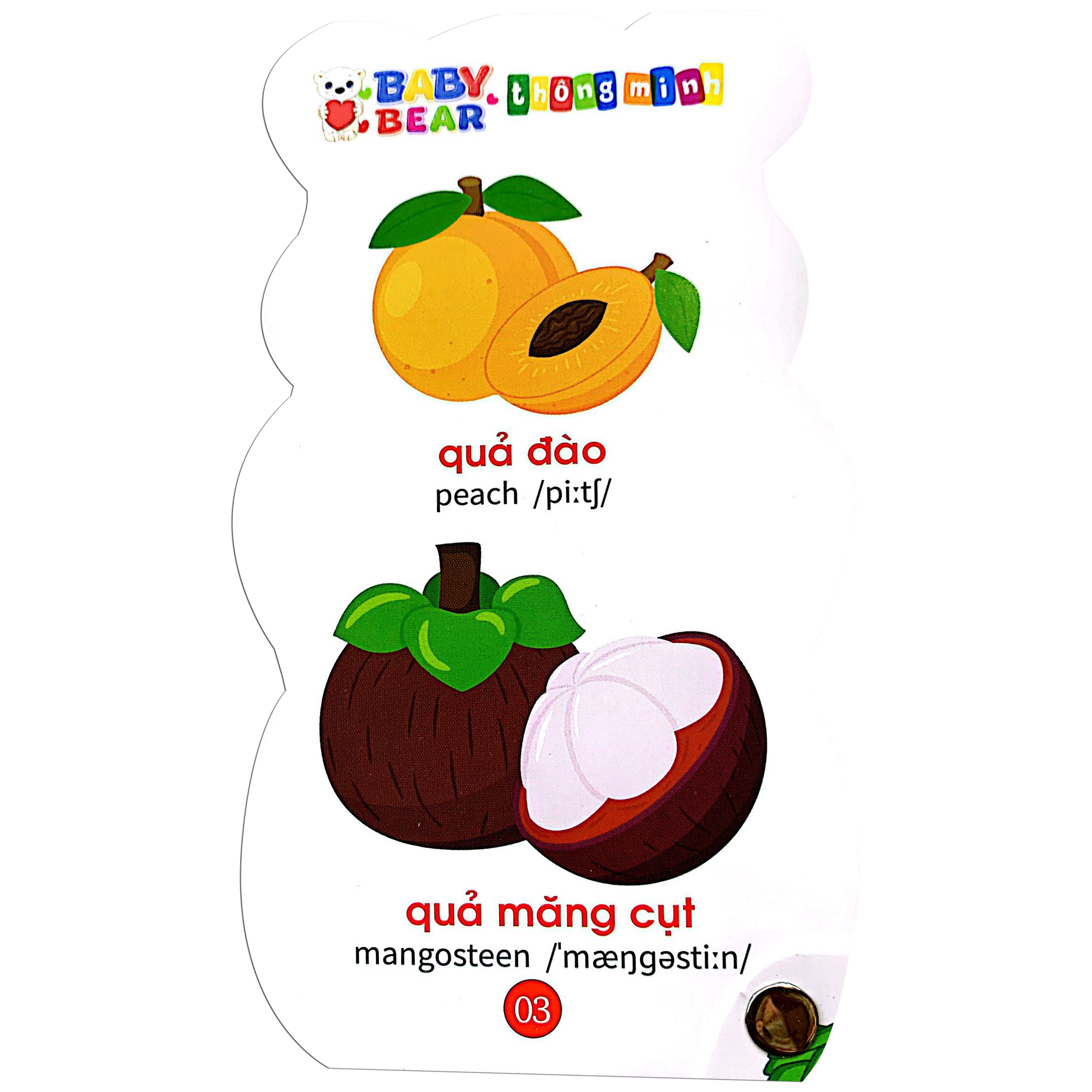 baby bear thông minh dành cho trẻ mầm non - rau củ quả