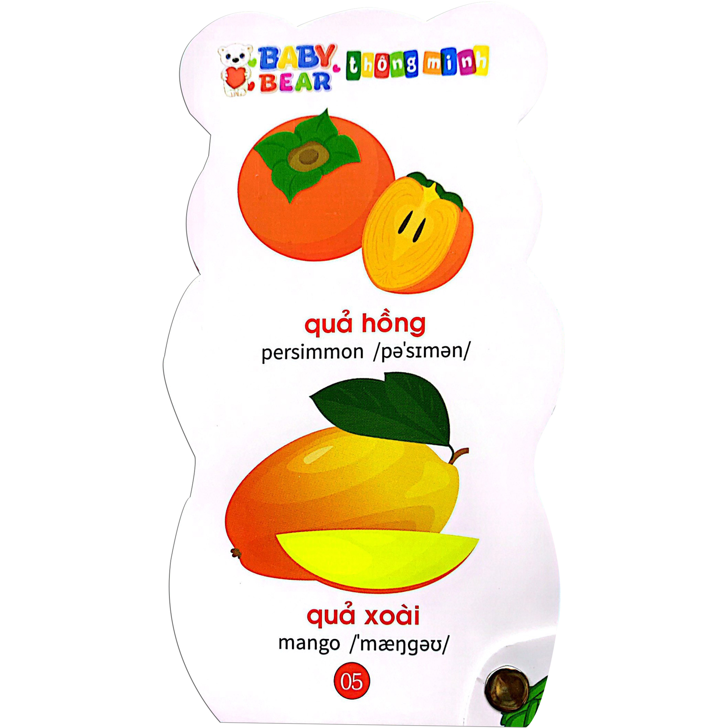 baby bear thông minh dành cho trẻ mầm non - rau củ quả